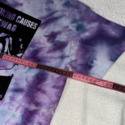 SMOKING CAUSES SWAG Tee Tie Dye Purple