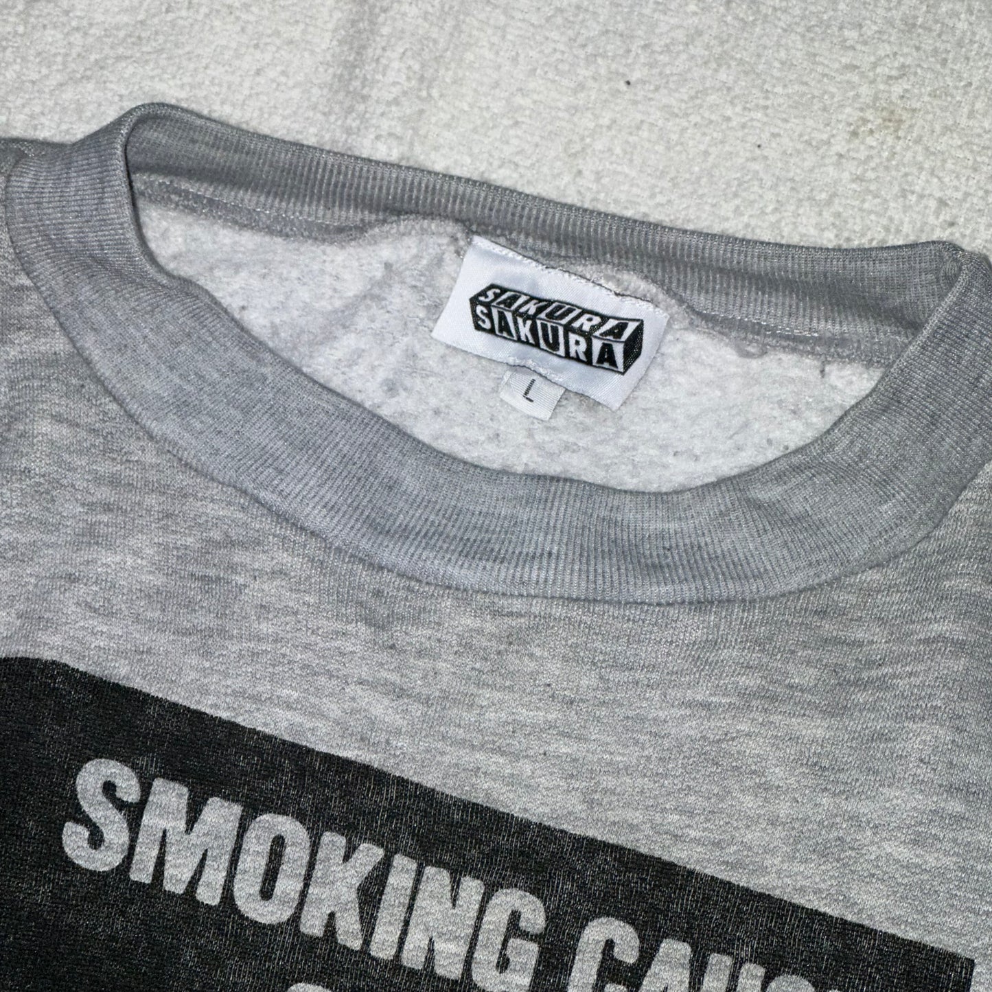 SMOKING CAUSES SWAG Jumper Grey