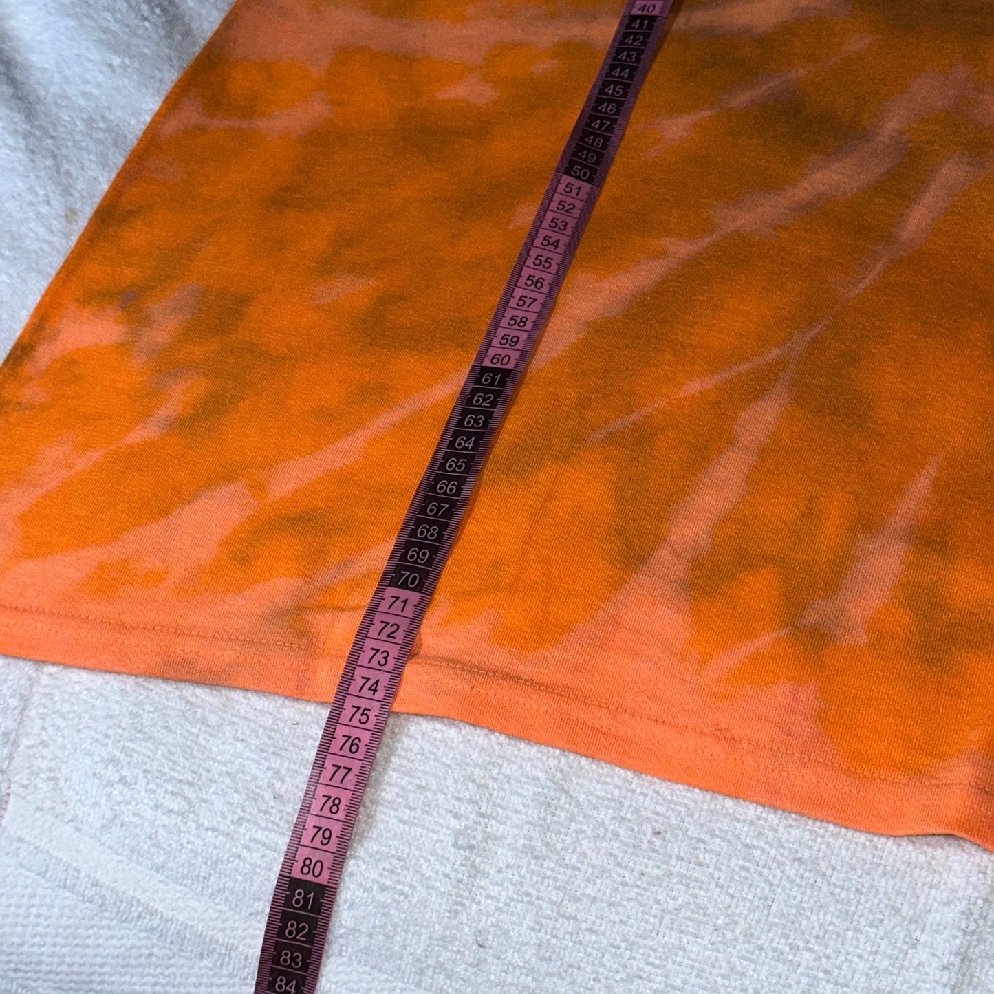 ‘if pigs could fly’ Tee Orange Tie Dye
