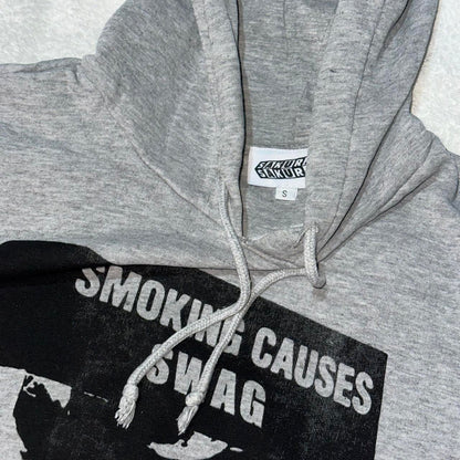 SMOKING CAUSES SWAG Hoodie Grey