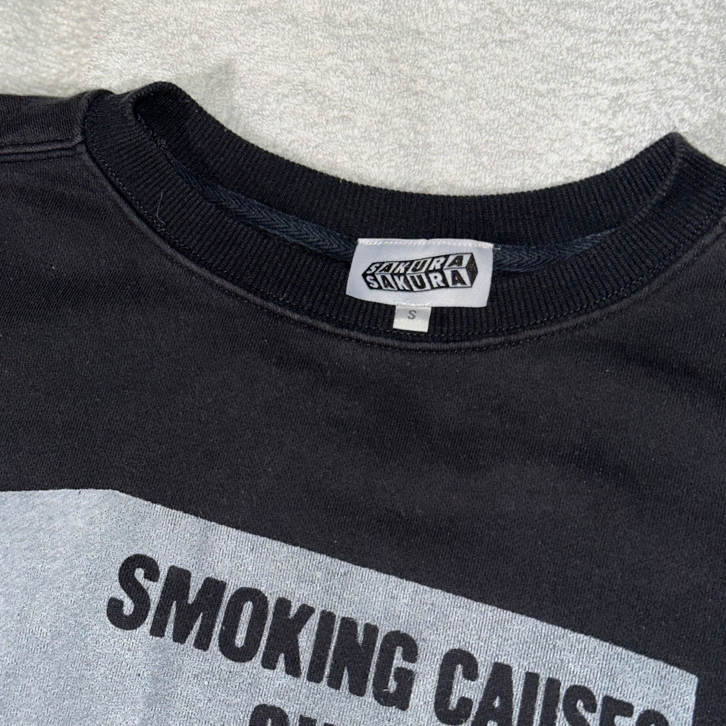 SMOKING CAUSES SWAG Jumper Black