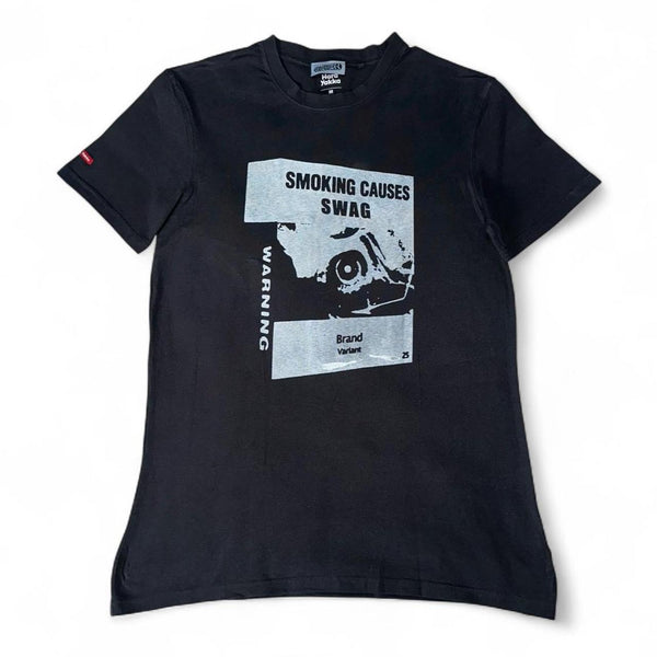 SMOKING CAUSES SWAG Tee Black