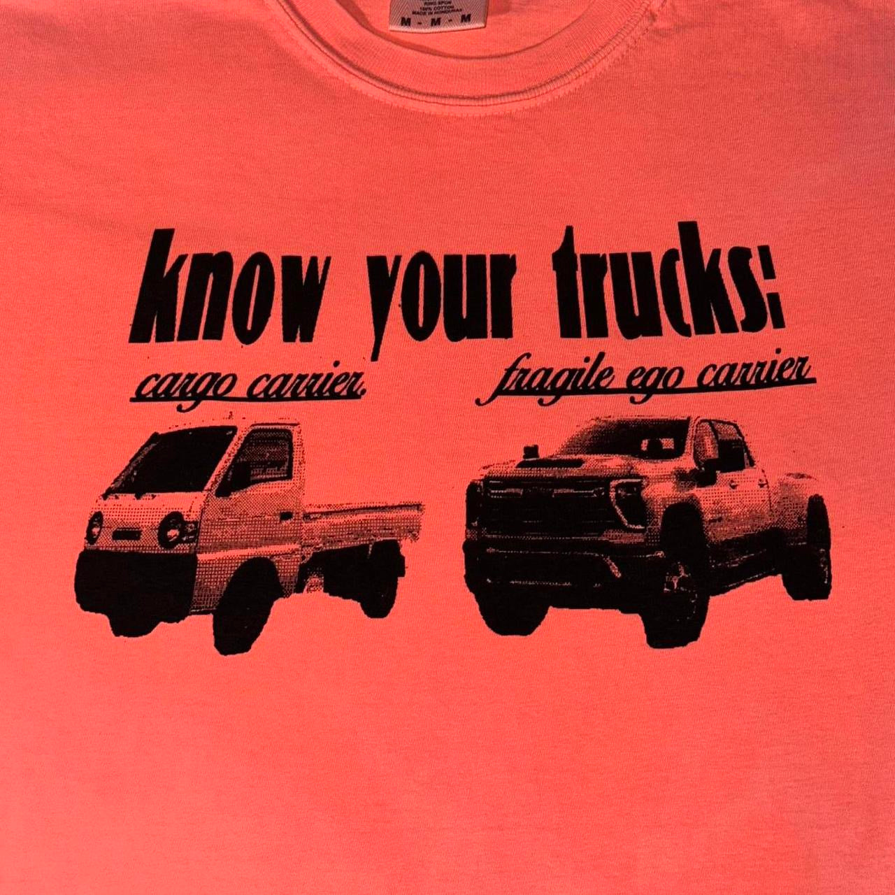 Know Your Trucks Tee Orange