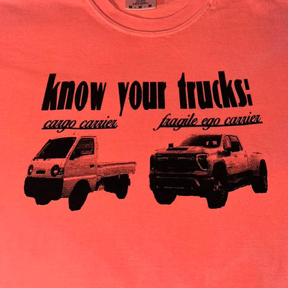 Know Your Trucks Tee Orange