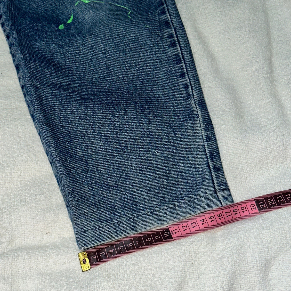 Splatter Anime Print Jeans
