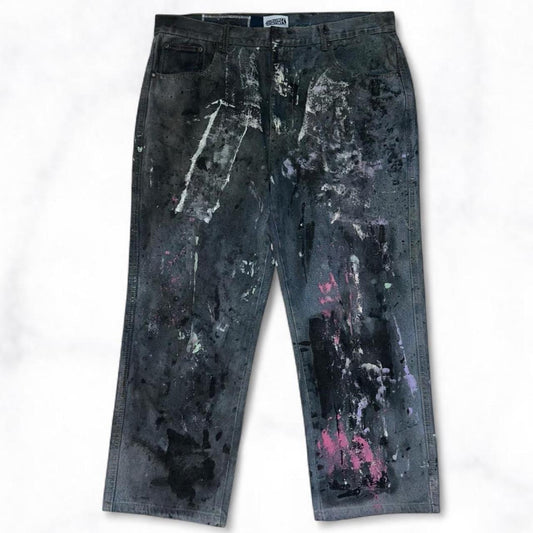 Ultra Distressed Relaxed Painter Jeans