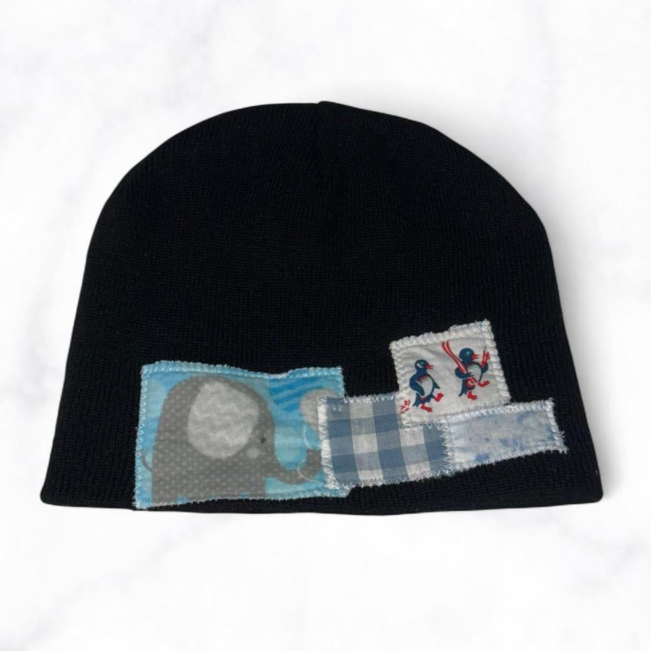 Animal Friends Patchwork Beanie