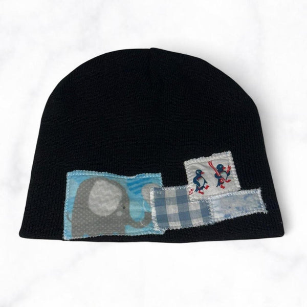 Animal Friends Patchwork Beanie