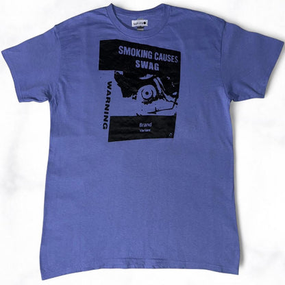 SMOKING CAUSES SWAG Tee Purple