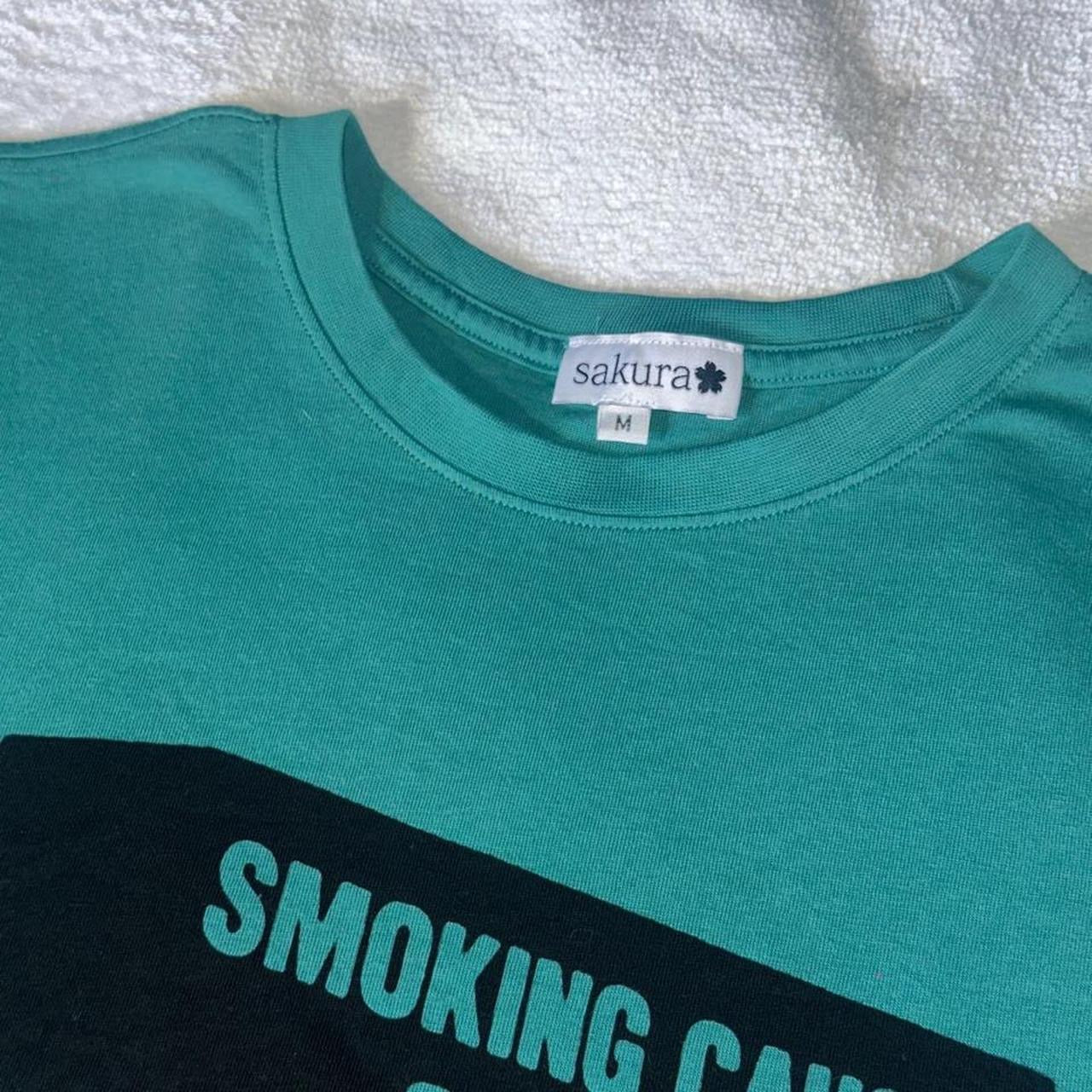 SMOKING CAUSES SWAG Crop Tee Emerald