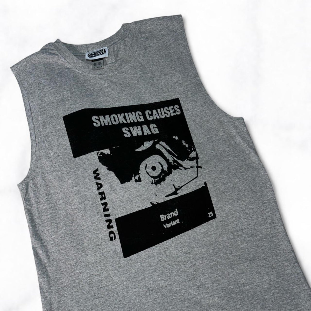 SMOKING CAUSES SWAG Singlet Grey