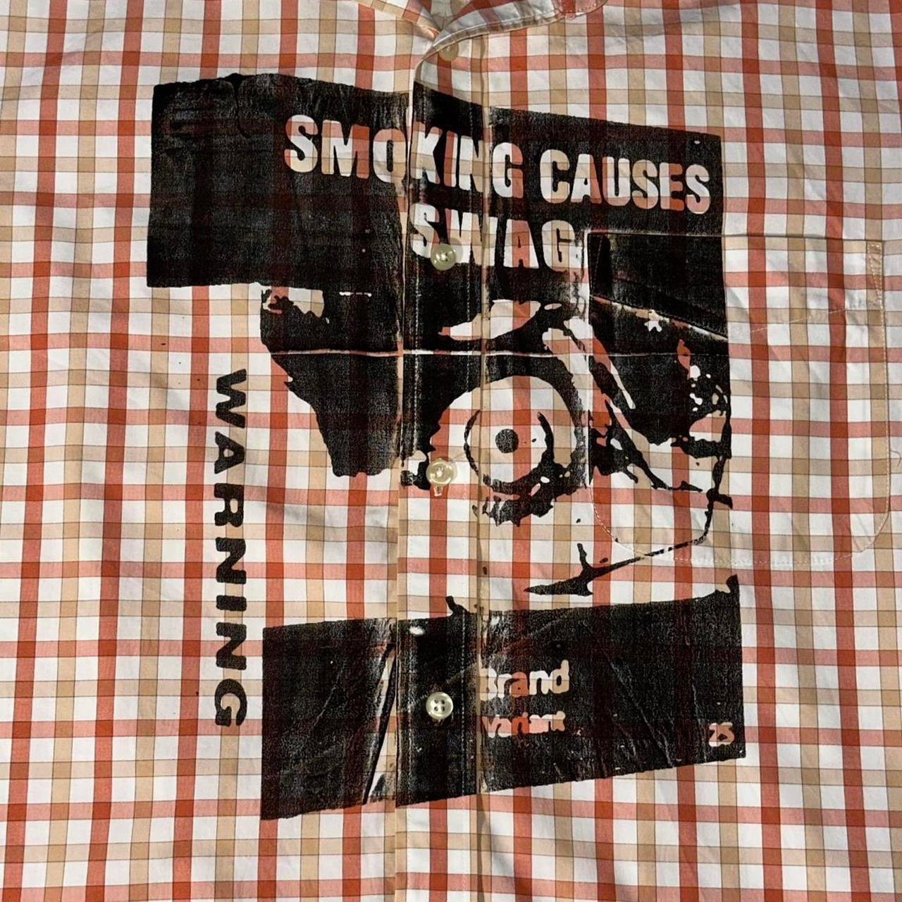 SMOKING CAUSES SWAG Shirt Orange