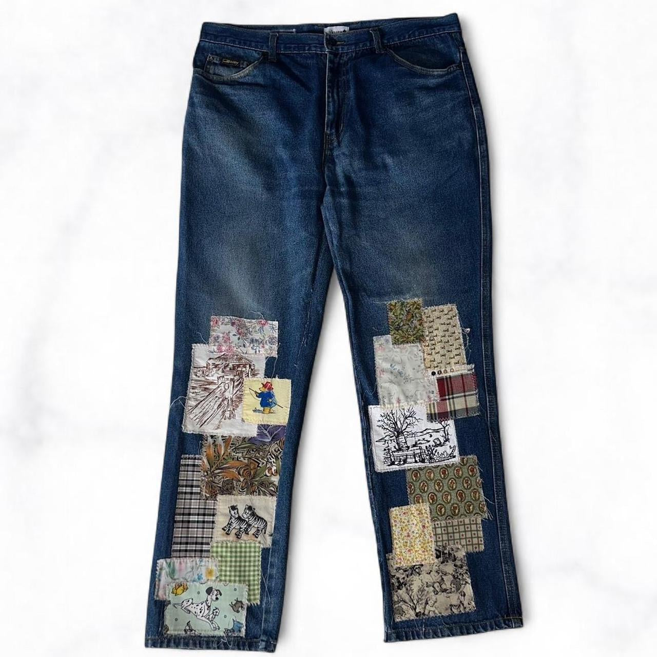 ‘Janette’ Scrap Patchwork Jeans