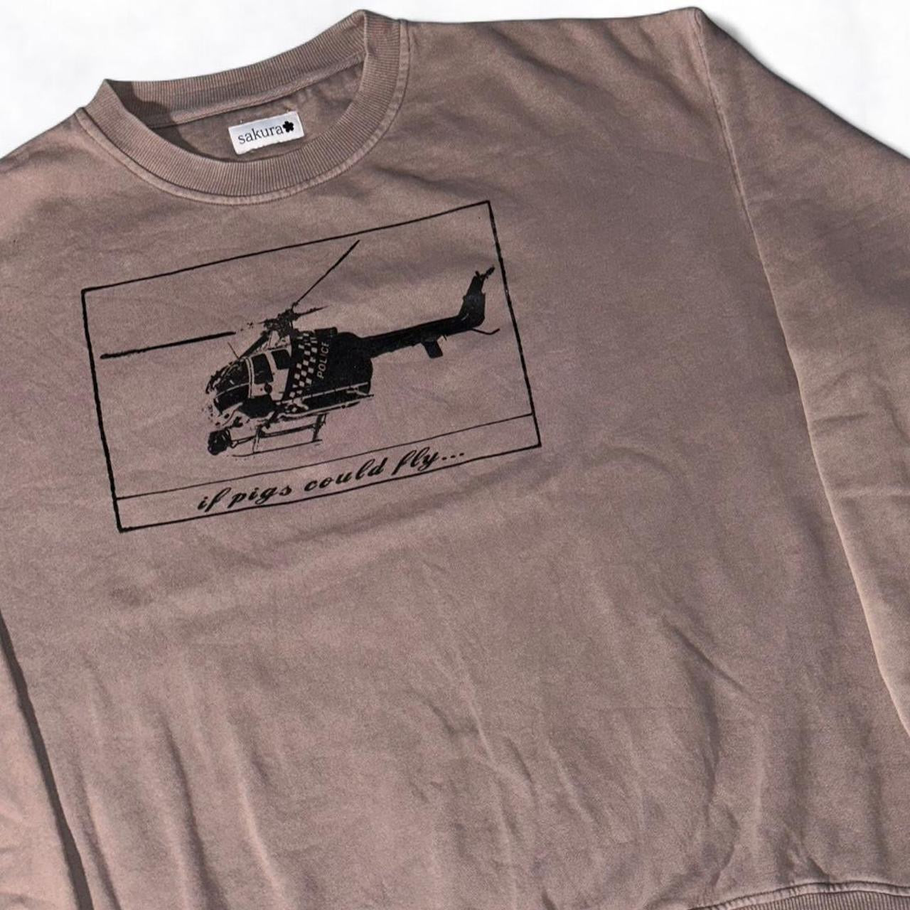 ‘if pigs could fly’ Jumper Brown