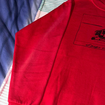 ‘if pigs could fly’ Jumper Red