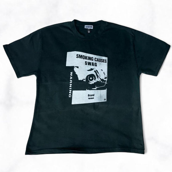 SMOKING CAUSES SWAG Tee Dark Green