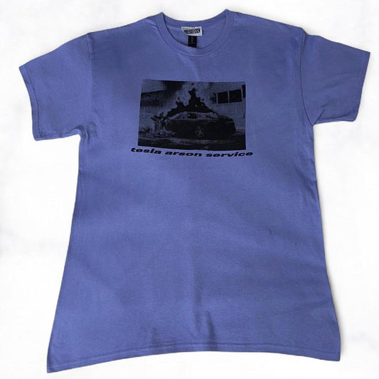 tesla arson service Tee Lavender