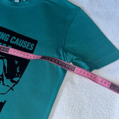 SMOKING CAUSES SWAG Crop Tee Emerald