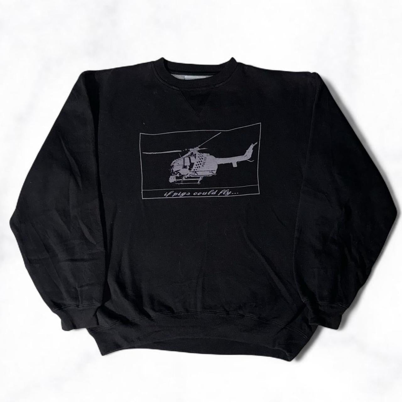 ‘if pigs could fly’ Jumper Black