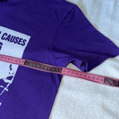 SMOKING CAUSES SWAG Tee Purple