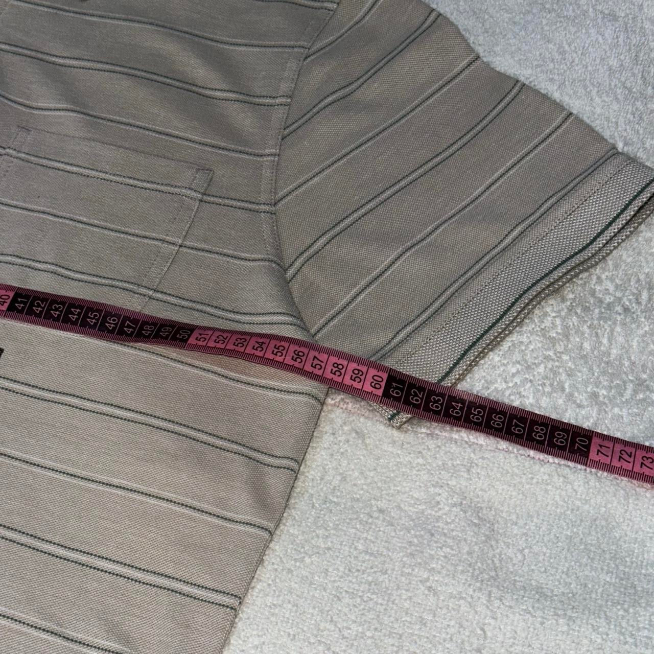 SMOKING CAUSES SWAG Polo Shirt Beige Striped