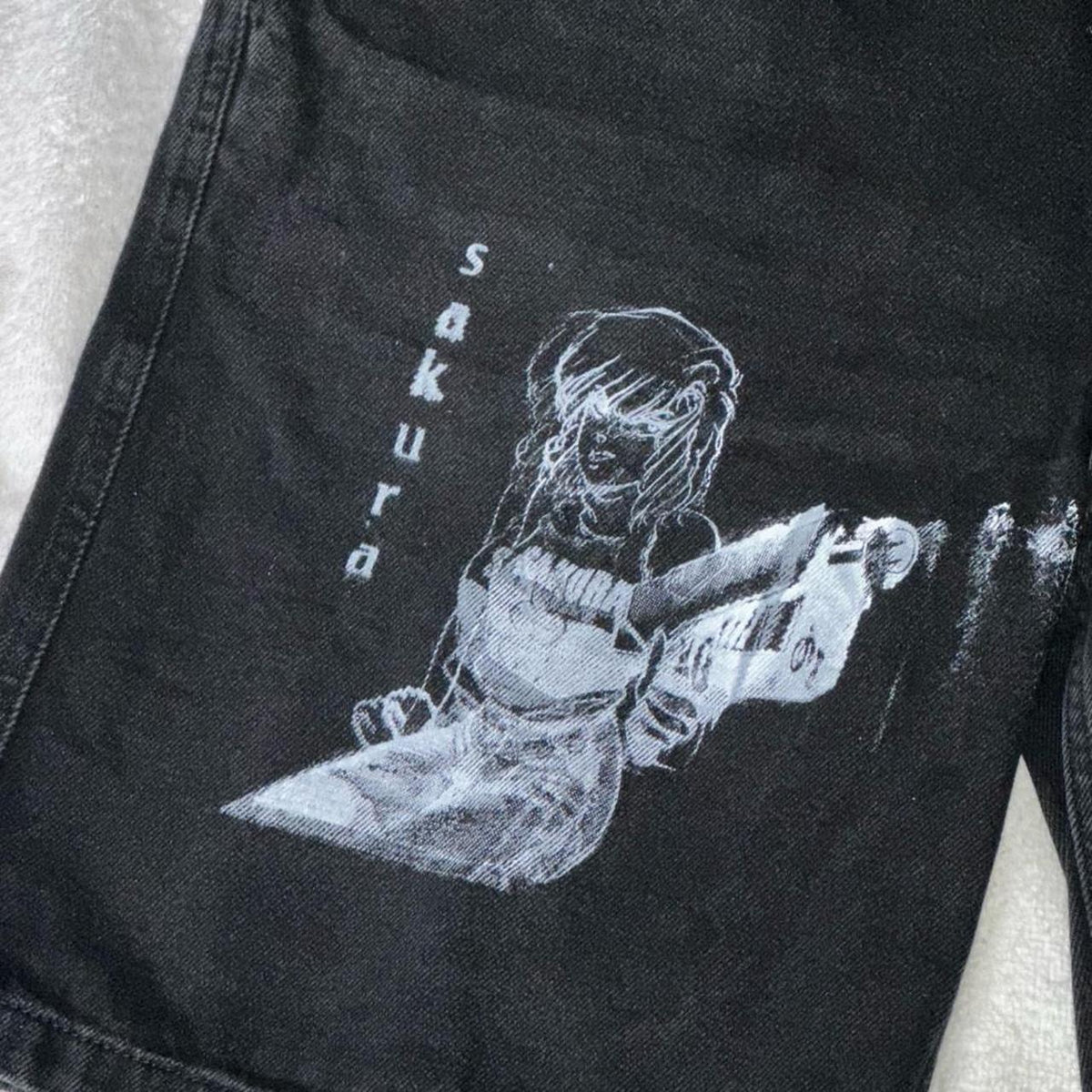 Anime Print Jorts