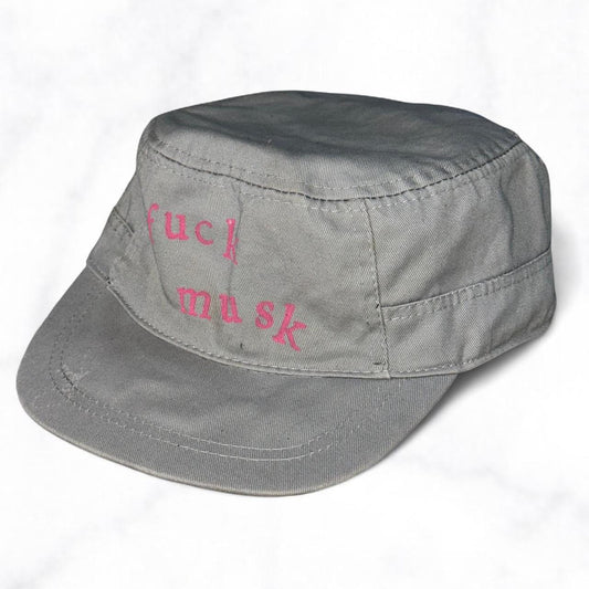 Fuck Musk Cap Grey