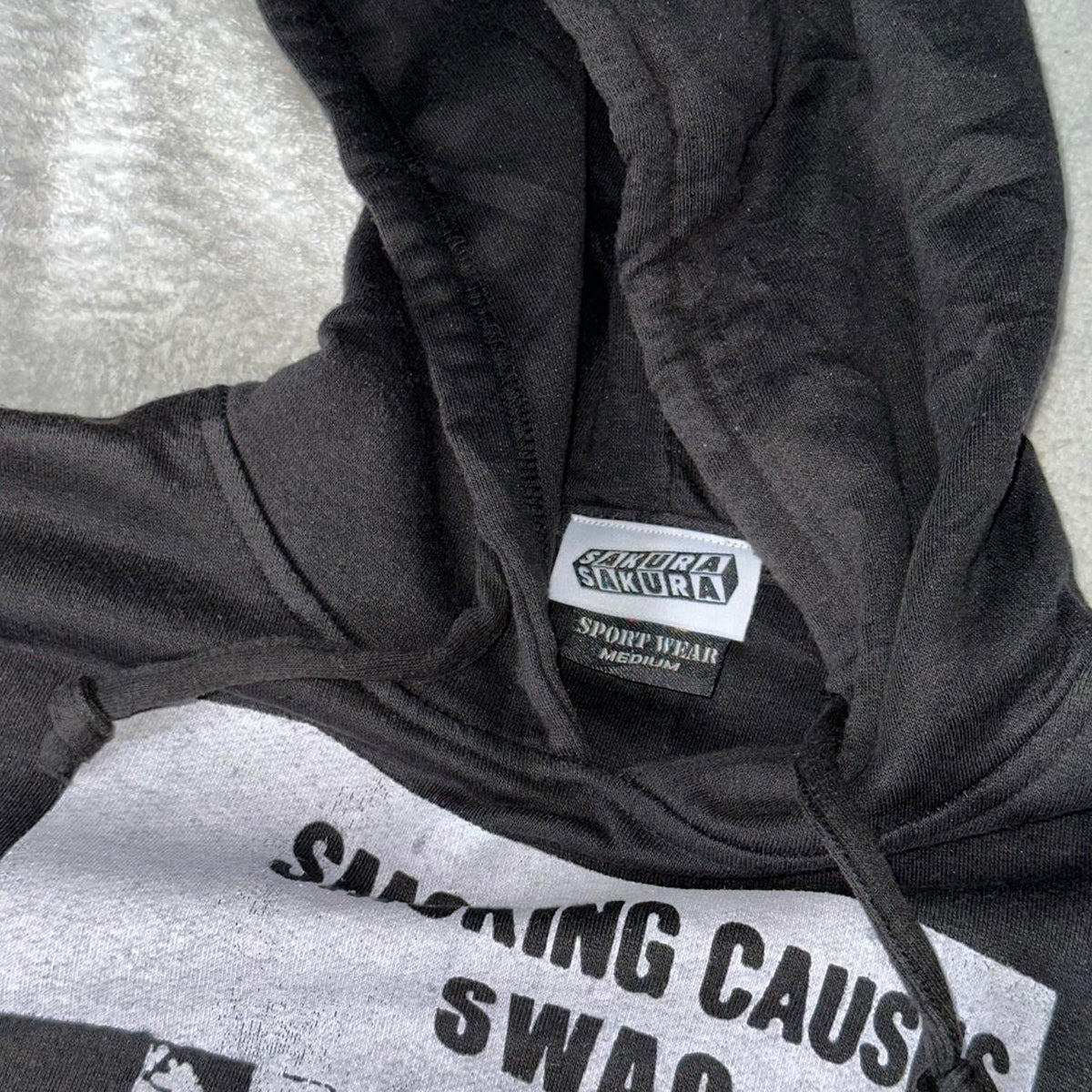 SMOKING CAUSES SWAG Hoodie Black