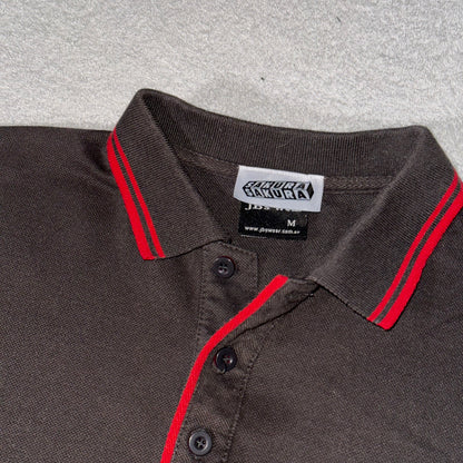 ‘if pigs could fly’ Polo Shirt Brown