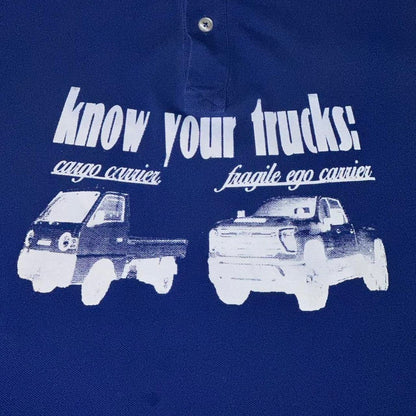 Know Your Trucks Polo Tee Blue