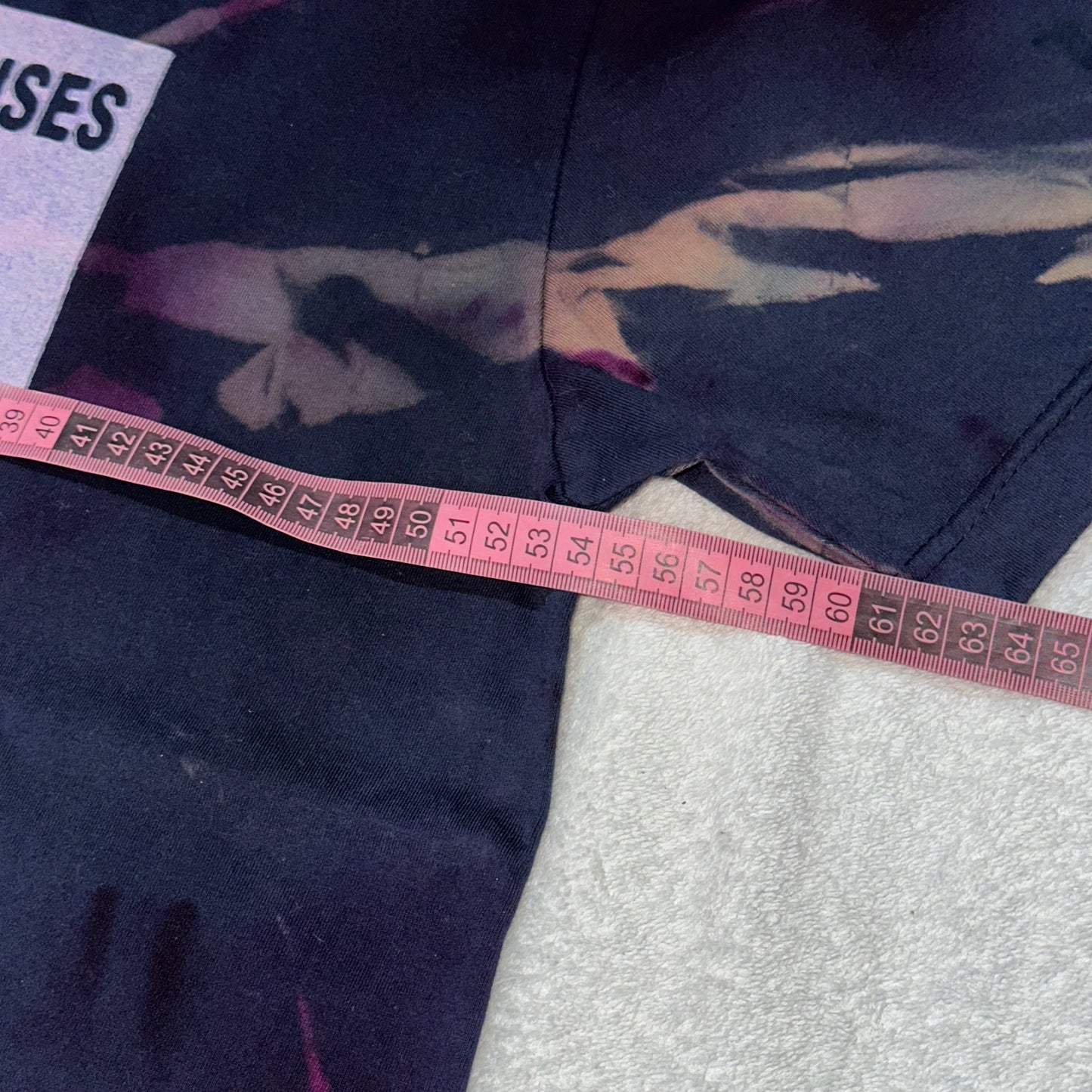 SMOKING CAUSES SWAG Reverse Tee Tie Dye Navy