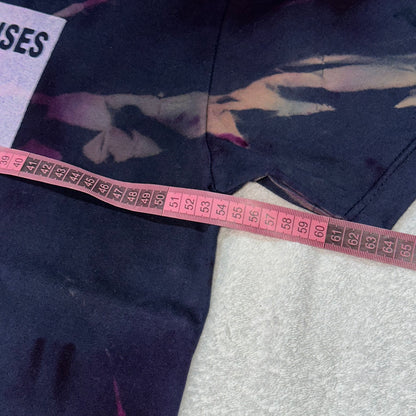 SMOKING CAUSES SWAG Reverse Tee Tie Dye Navy