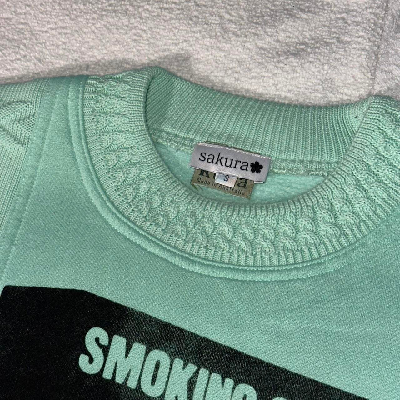 SMOKING CAUSES SWAG Knit Jumper Mint