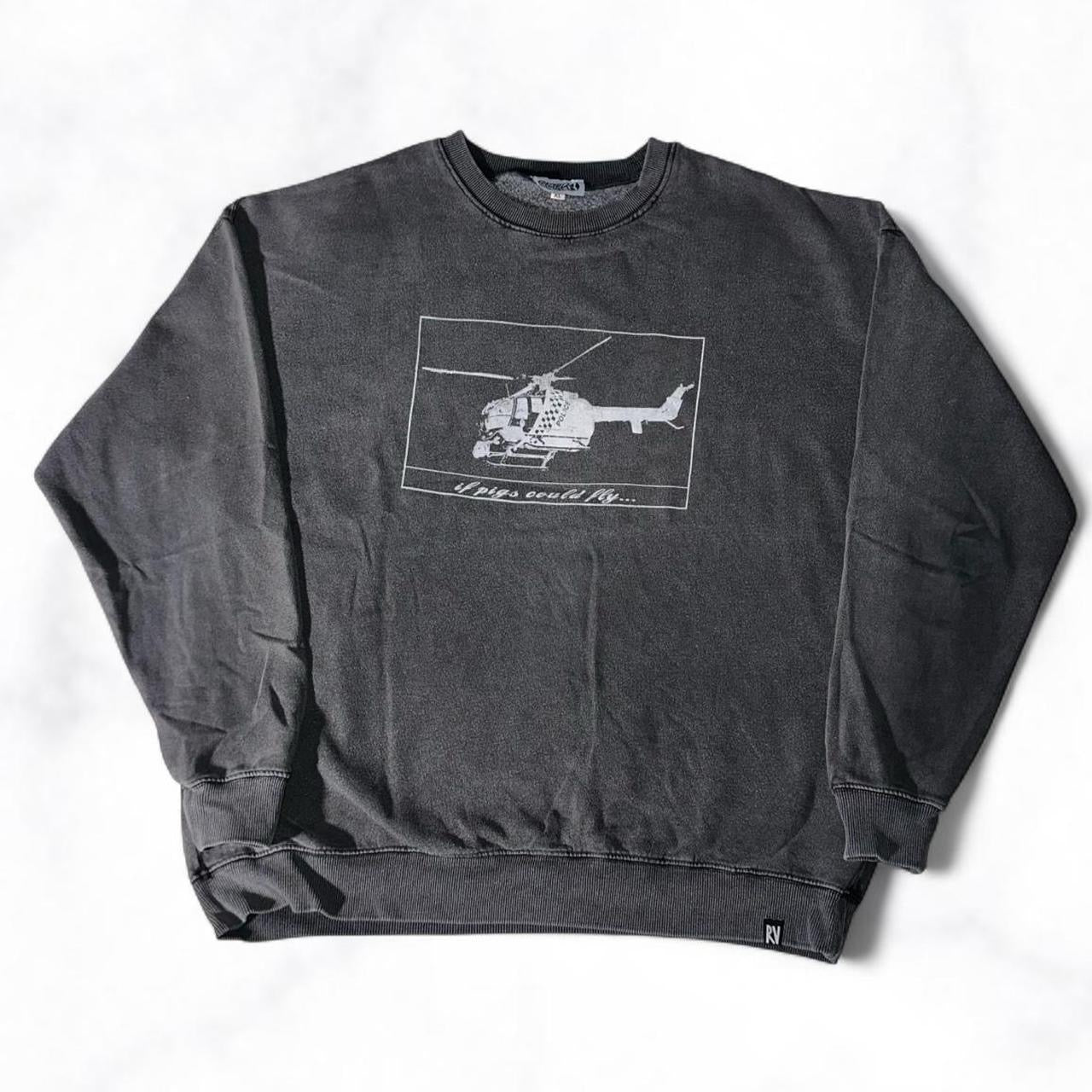 ‘if pigs could fly’ Jumper Grey