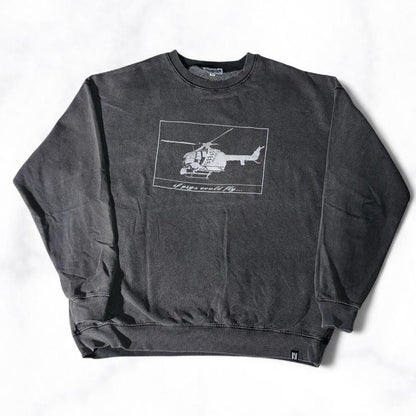 ‘if pigs could fly’ Jumper Grey
