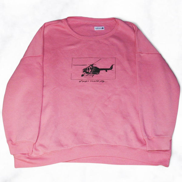 ‘if pigs could fly’ Jumper Pink