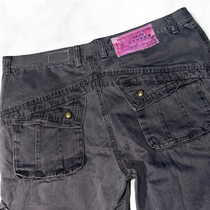 Print Cargo Pants Grey