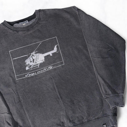 ‘if pigs could fly’ Jumper Grey