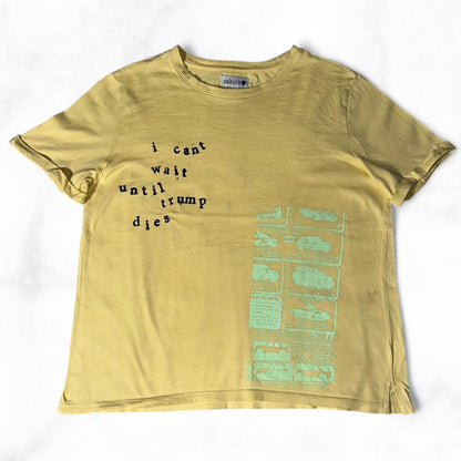 ‘i can’t wait until trump dies’ Baby Tee Yellow