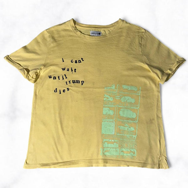 ‘i can’t wait until trump dies’ Baby Tee Yellow