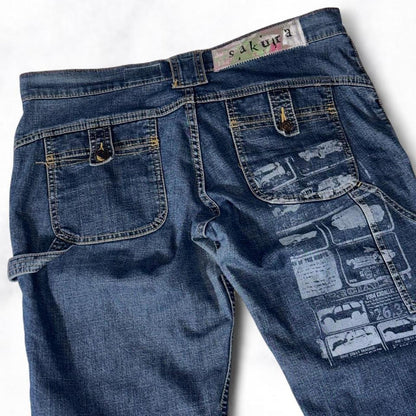 Scrap Patchwork Flare Jeans