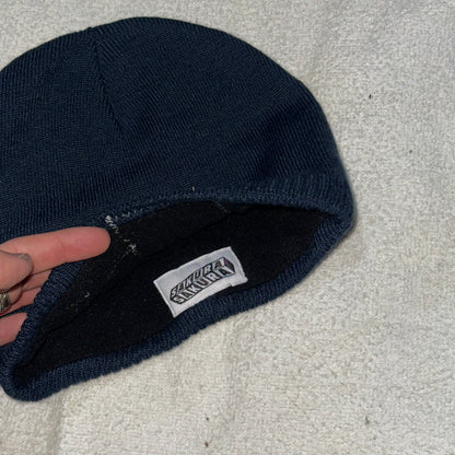 Navy Patchwork Beanie