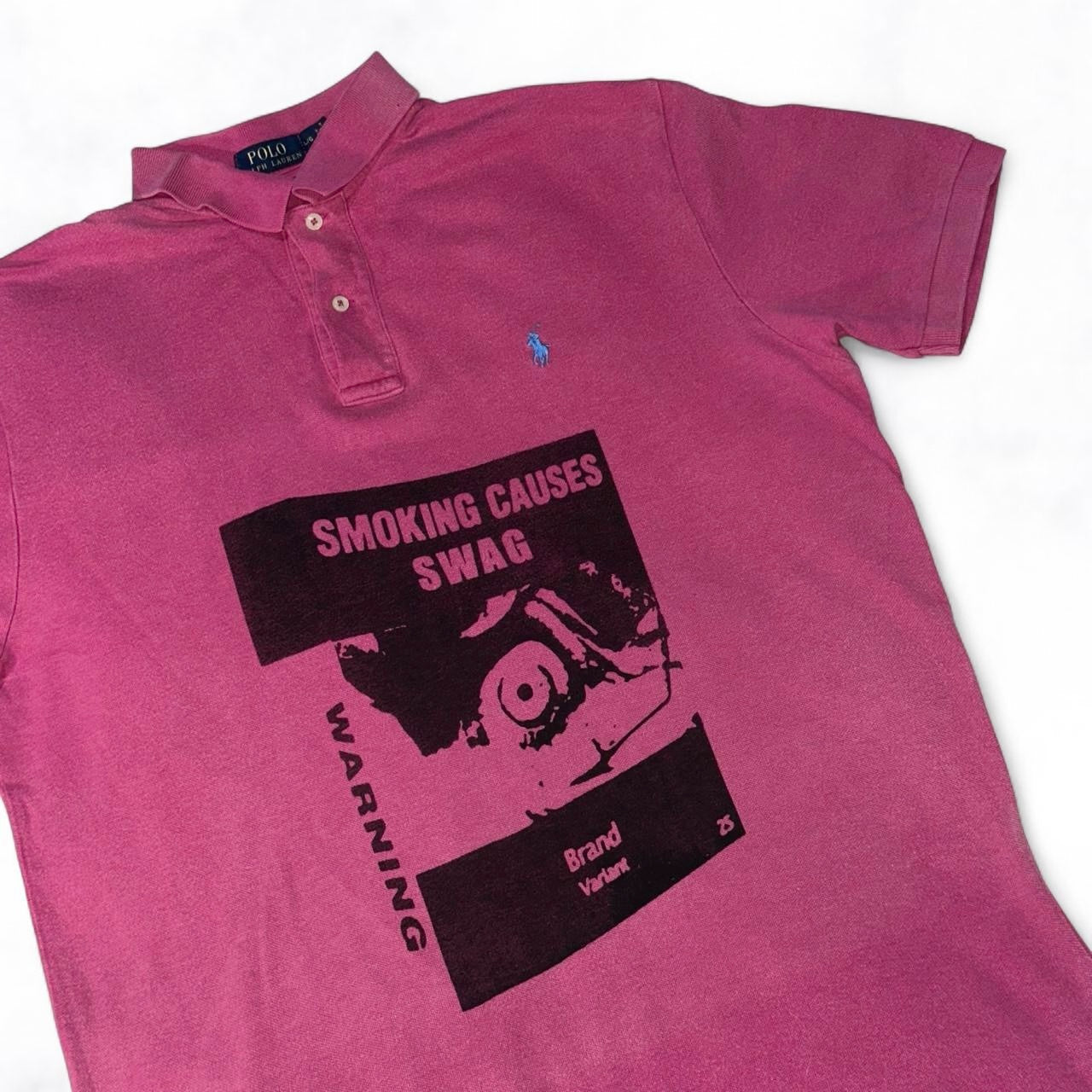 SMOKING CAUSES SWAG Ralph Lauren Polo Shirt
