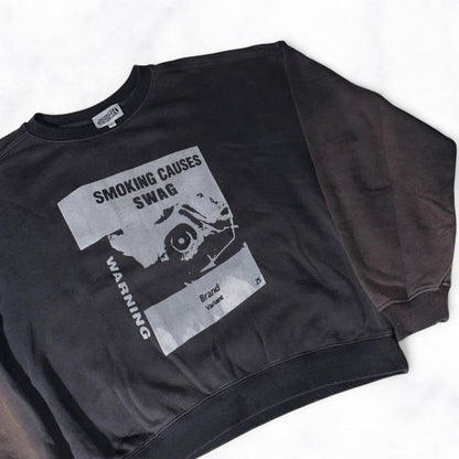 SMOKING CAUSES SWAG Jumper Black
