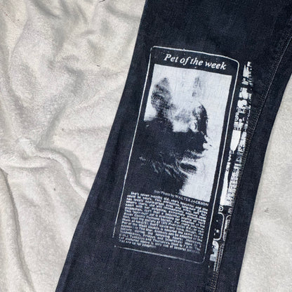 Scrap Patchwork Flare Jeans
