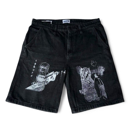 Anime Print Jorts