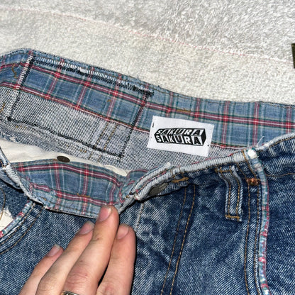 Splatter Anime Print Jeans