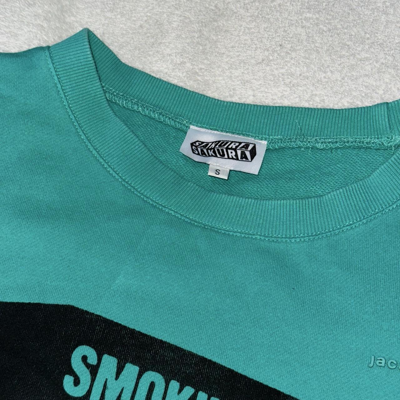 SMOKING CAUSES SWAG Boxy Jumper Teal
