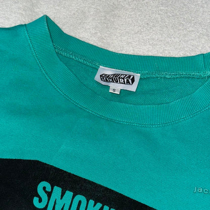 SMOKING CAUSES SWAG Boxy Jumper Teal