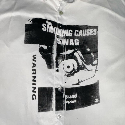 SMOKING CAUSES SWAG Shirt White
